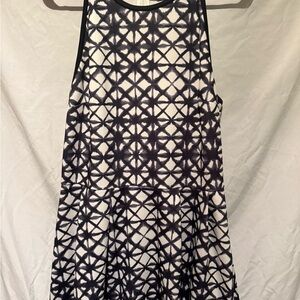 Mossimo Supply Co. Black and White Patterned Dress